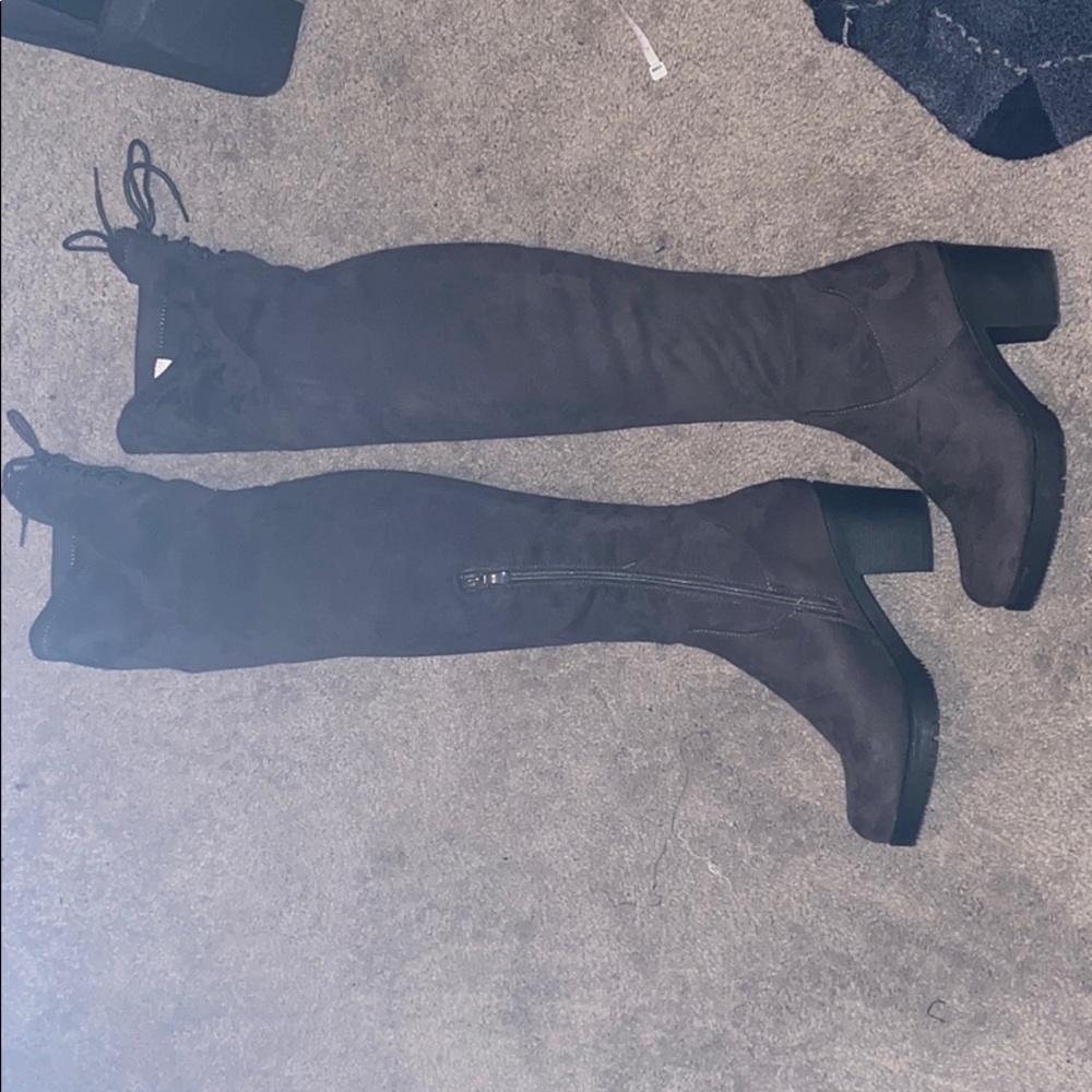 Suede Over the Knee Boot- size 8.5